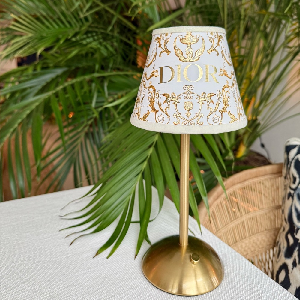 One of a Kind Designer Lamp Shade for Cordless Lamps